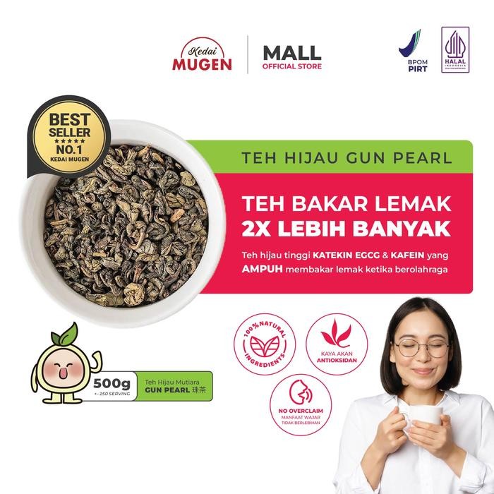 

Teh Hijau Daun Pucuk/Premium Java Green Tea Gun Pearl Kedai Mugen 500g