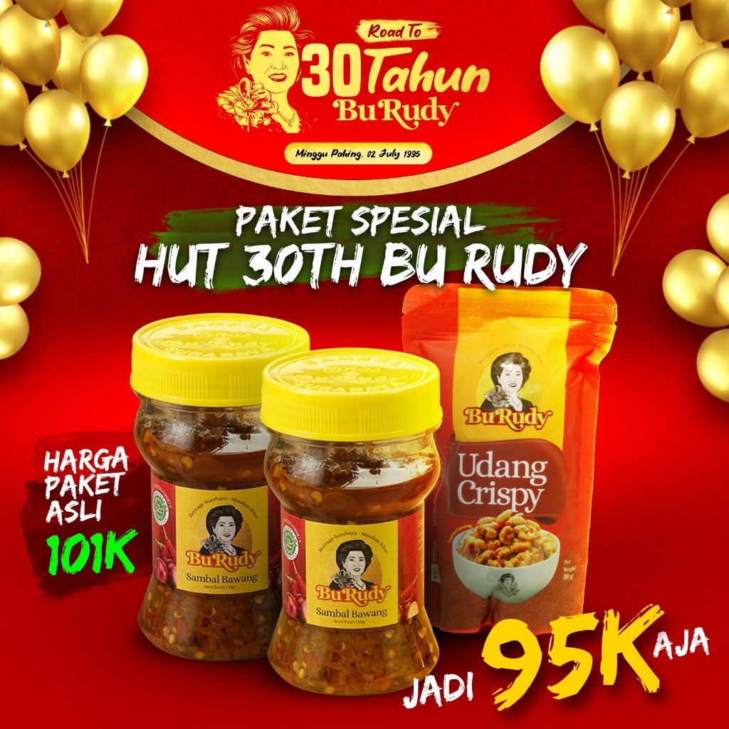 

Paket Spesial Hut 30th Bu Rudy