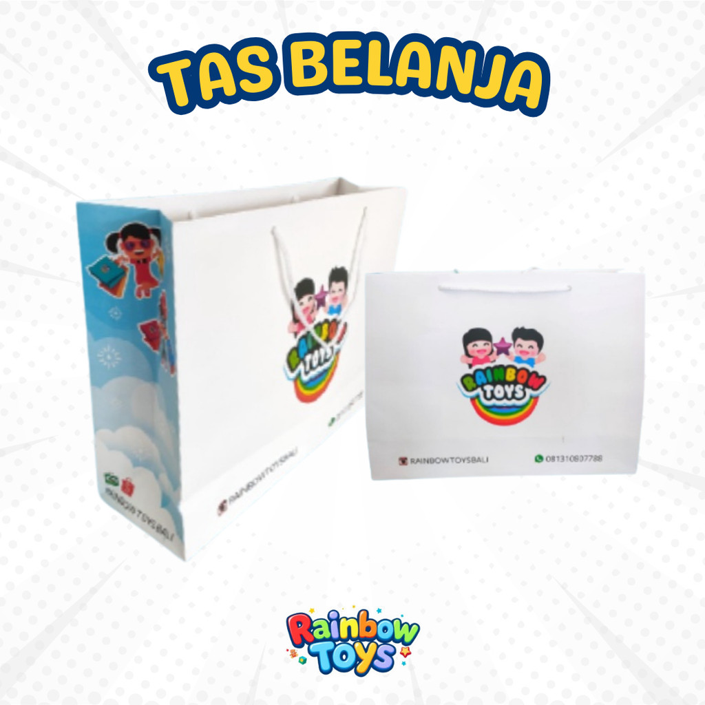 

Tas Paper Bag Tambahan Bungkus Packing Kado Karton Putih Berlogo