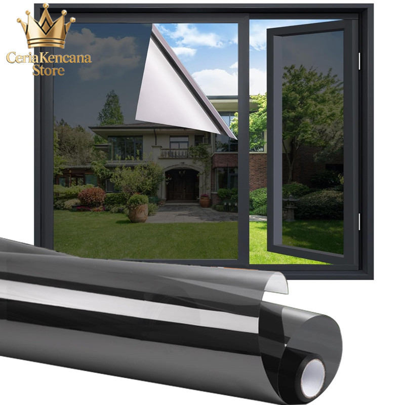 Sticker Kaca Jendela Stiker Kaca Filem Jendela Rumah Anti Panas One Way Sunblast
