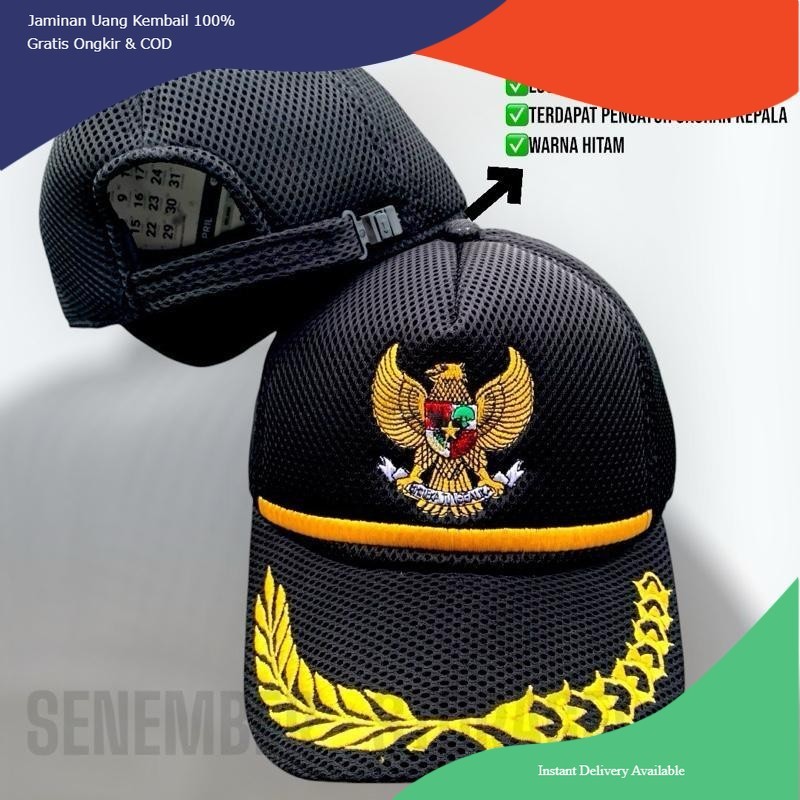 Topi Garuda - Topi Garuda Padi Kapas - Topi Pejabat - Topi Lurah - Topi Camat - Topi Bupati - Topi P