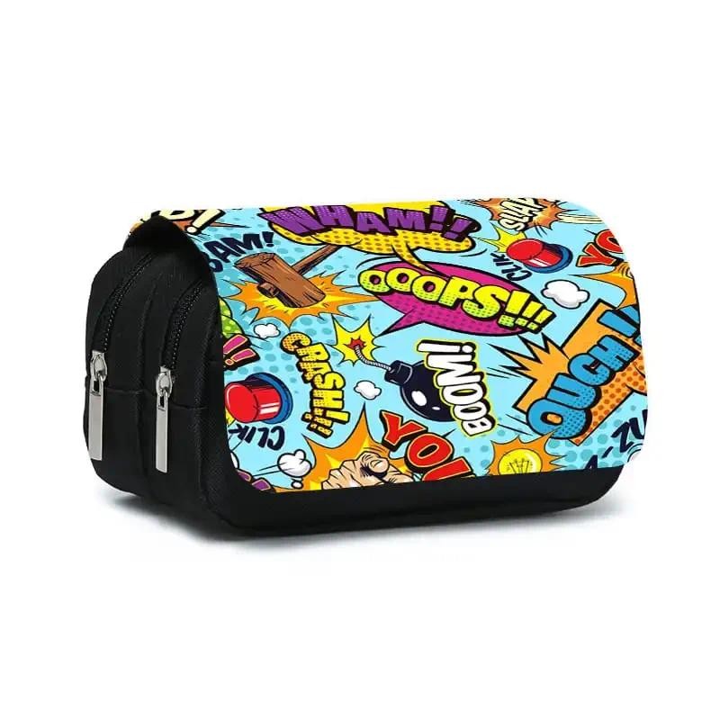 

Crash Boom Double Flip Pen Case for Boy and Girls Best Gift 3D Cartoon Pencil Pouch School Pencil Bag for Children