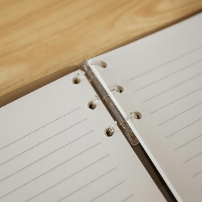 

Pinkabulous Hard Cover 6 Ring Slim File Binder A5 - Binder Kuliah A5 - Binder A5 - A5 White