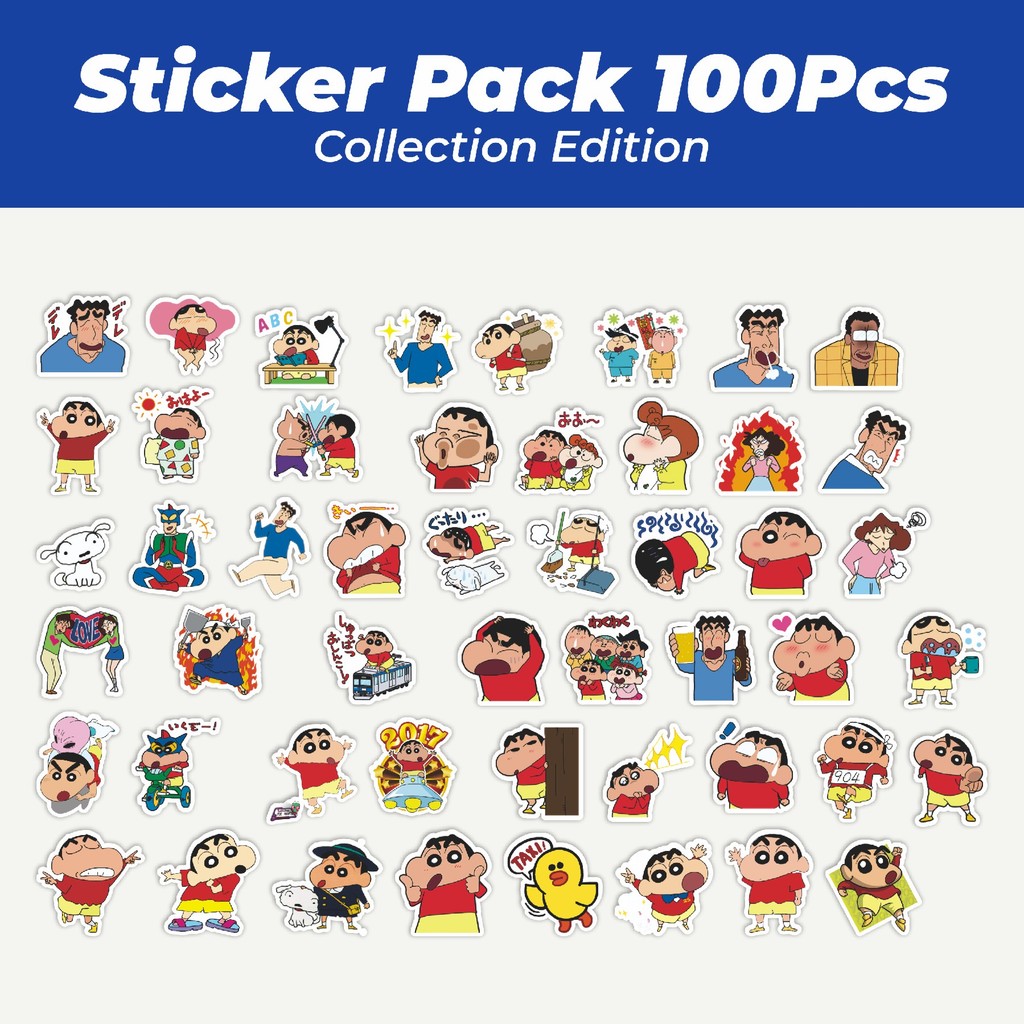 

Hot Stiker Kartun Crayon Shin-chan v1 Lucu Anti Air Stikers Berperekat Waterproof Sticker Decal Buat Motor Helm Buku Journal Koper Casing HP Laptop Botol Minum