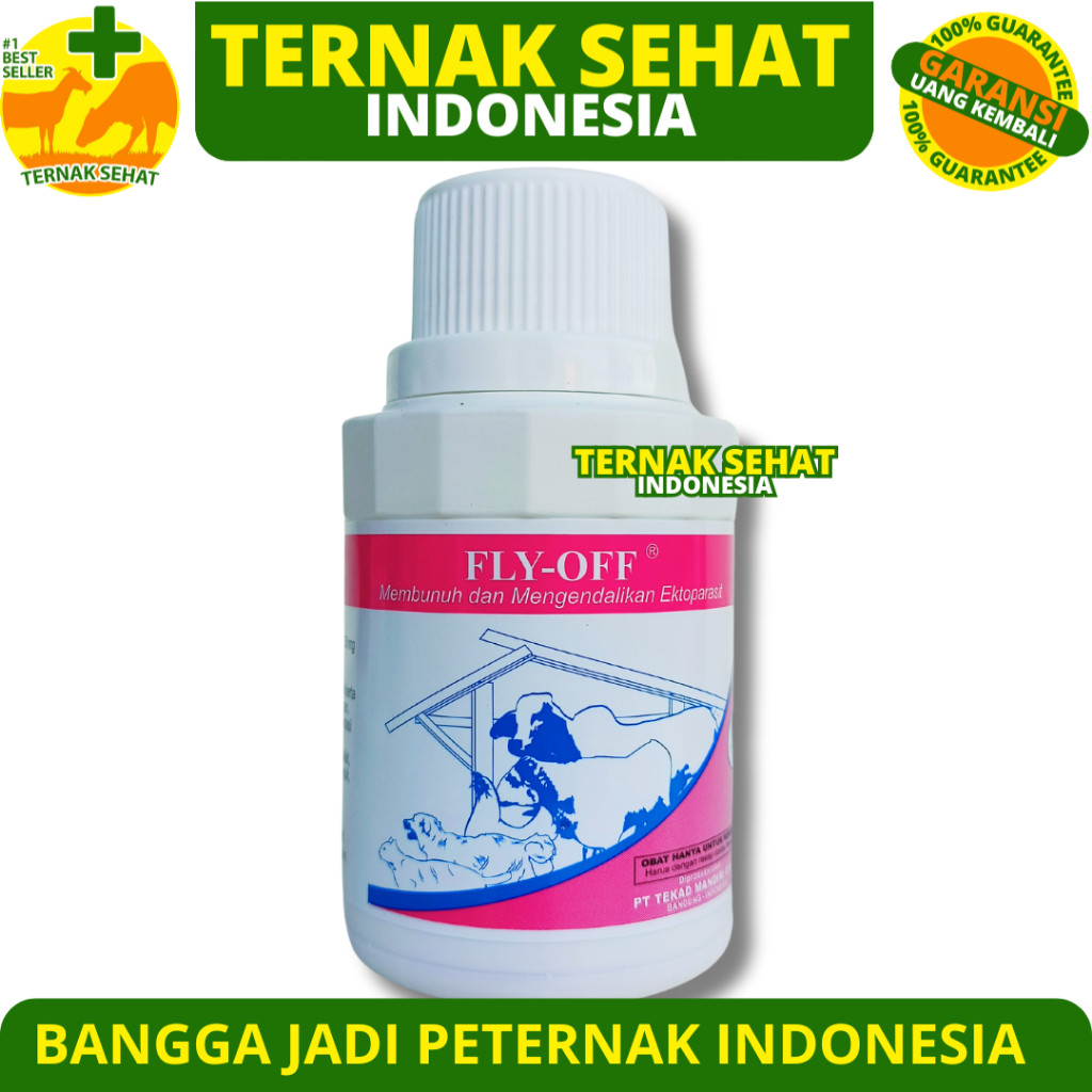 FLY OFF 100ML - Obat Anti Lalat Kutu Nyamuk Pinjal Tungau Caplak Parasit Semprot Hewan - Obat Lalat 