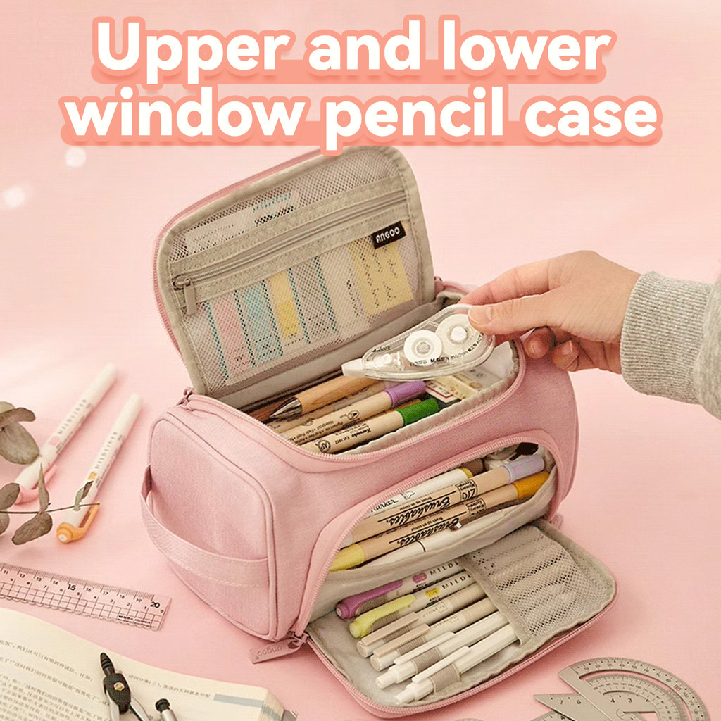 

Primary And Secondary School Student Pencil Case Portable Large-Capacity Pencil Case Multi-Functional Double-Layer Pencil Case