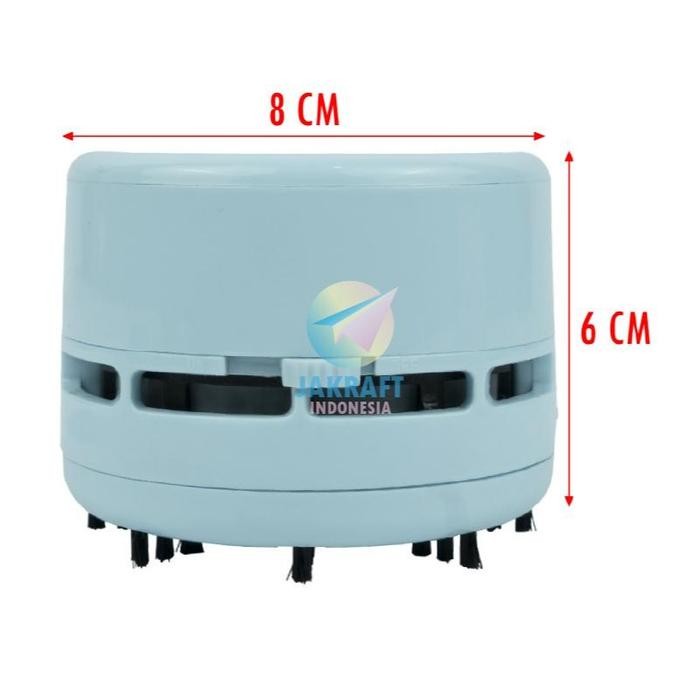 

(1 Unit) Vacuum Meja Mini JOYKO MDV-9701 Biru Blue / Merah Muda Pink Pastel Desk Keyboard Cleaner Vakum Penyedot Debu Sampah Penghapus Serutan Pensil Remahan Makanan - Biru Muda