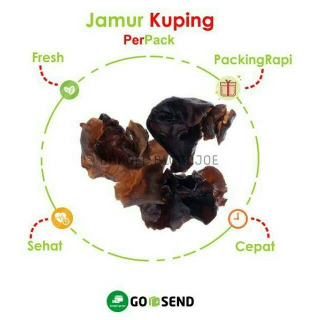 

JAMUR KUPING KERING PACK / MUSHROOM / FRESH VEGETABLES / VEGETABLE / SAYUR SAYURAN SEGAR BEST SELLER