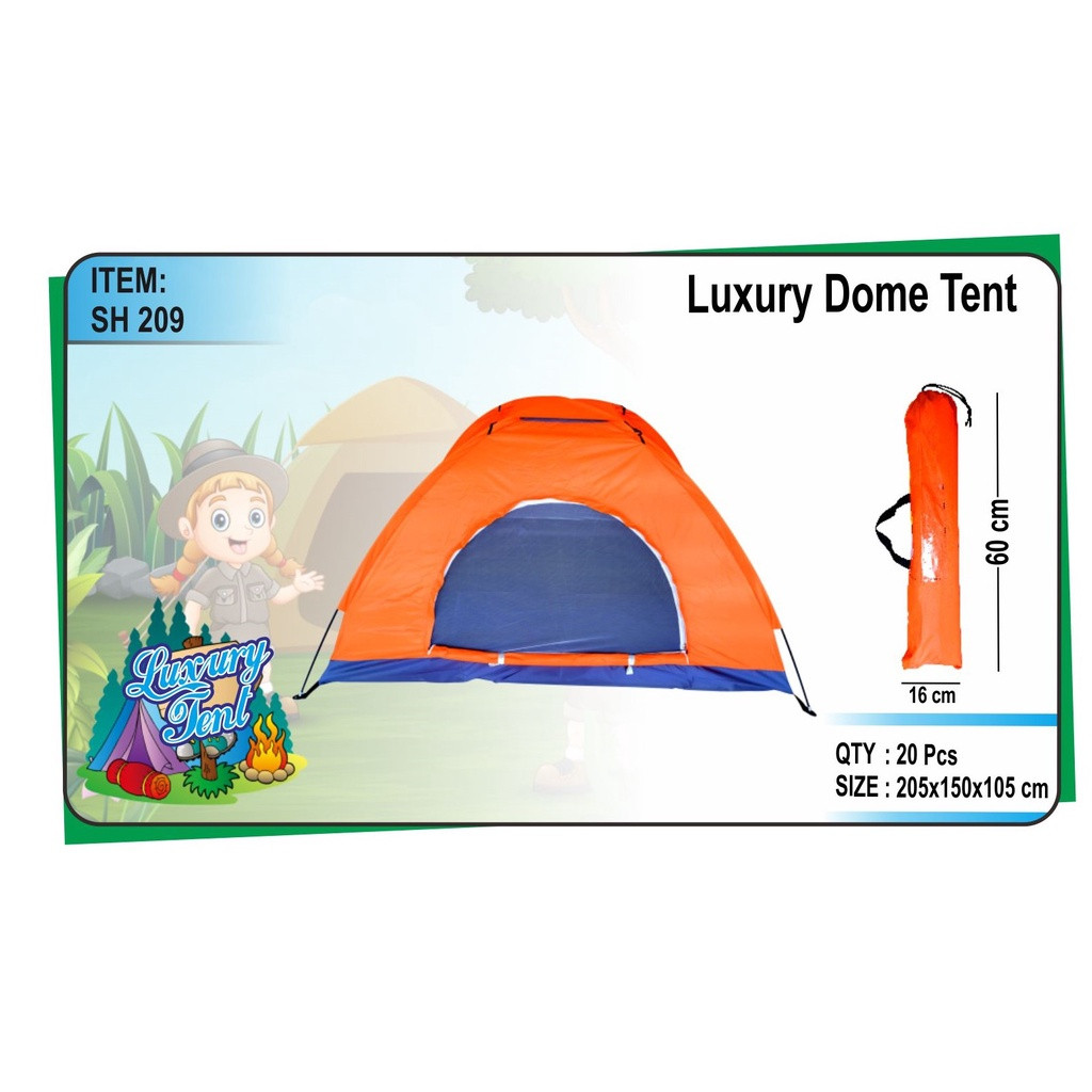 Tenda Luxury Dome Net - Tenda Camping Besar SH209