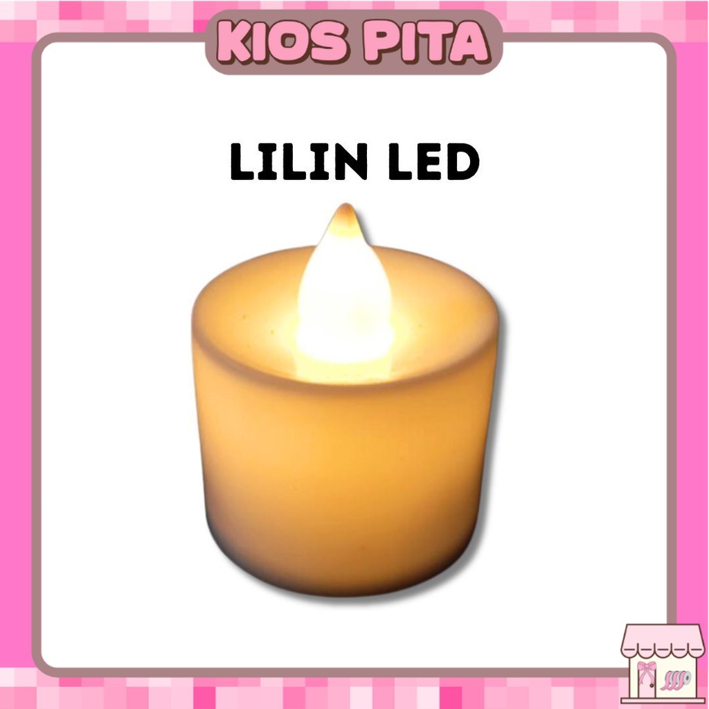 Lilin LED / Lilin Elektrik Baterai warm white