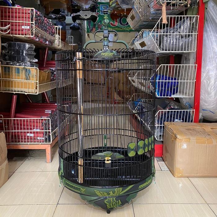 SANGKAR KANDANG MURAI RADJA COMPANY CARBON 3D ARMY PVC TERBARU