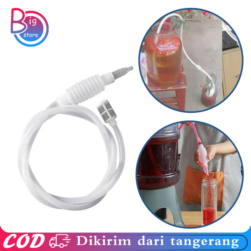 Liquid Distiller Alkohol Bahan Plastik 2m Pembuatan Anggur Hand Siphon Tube Distiller Tube Siphon Ki