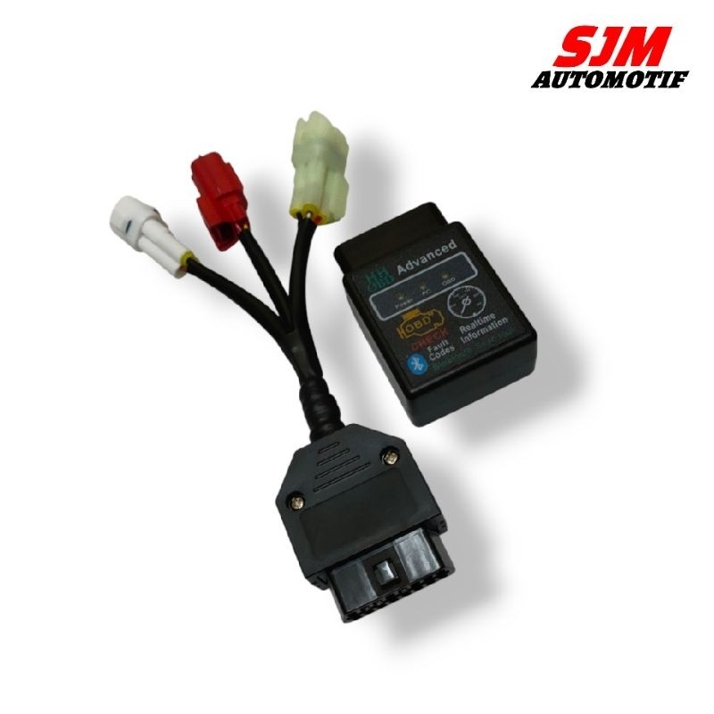 soket scanner khusus motor injeksi  support OBD2 honda dan yamahaCO