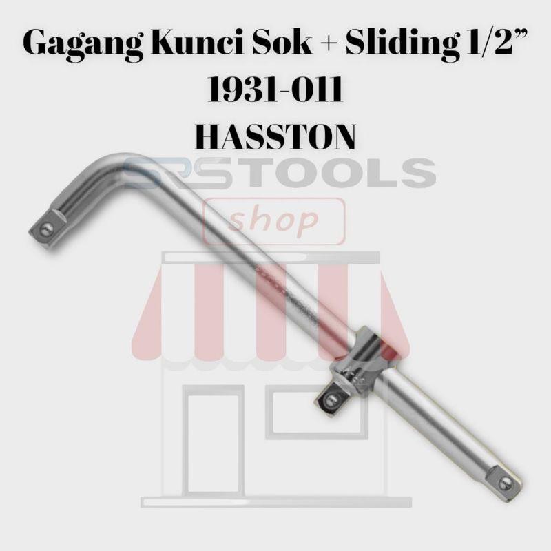 HASSTON 1931-011 Gagang Kunci Sok + Sliding L 1/2" x25cm - Stang Shock Sock