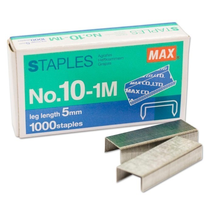 

isi staples max no.10-1M original (1 Box)