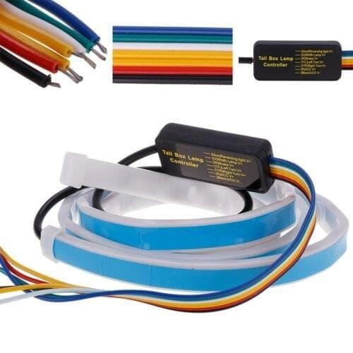 LAMPU DRL RGB BAGASI BELAKANG LED Strip TAIL TRUNK RUNNING JALAN