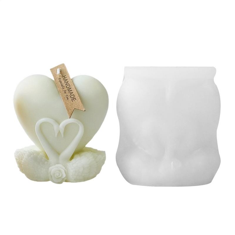 

Candle Moulds For Casting Reusable Candles Mold Easy-Release Candle Making Moulds Silicone Molds For Birthday Christmas New Year