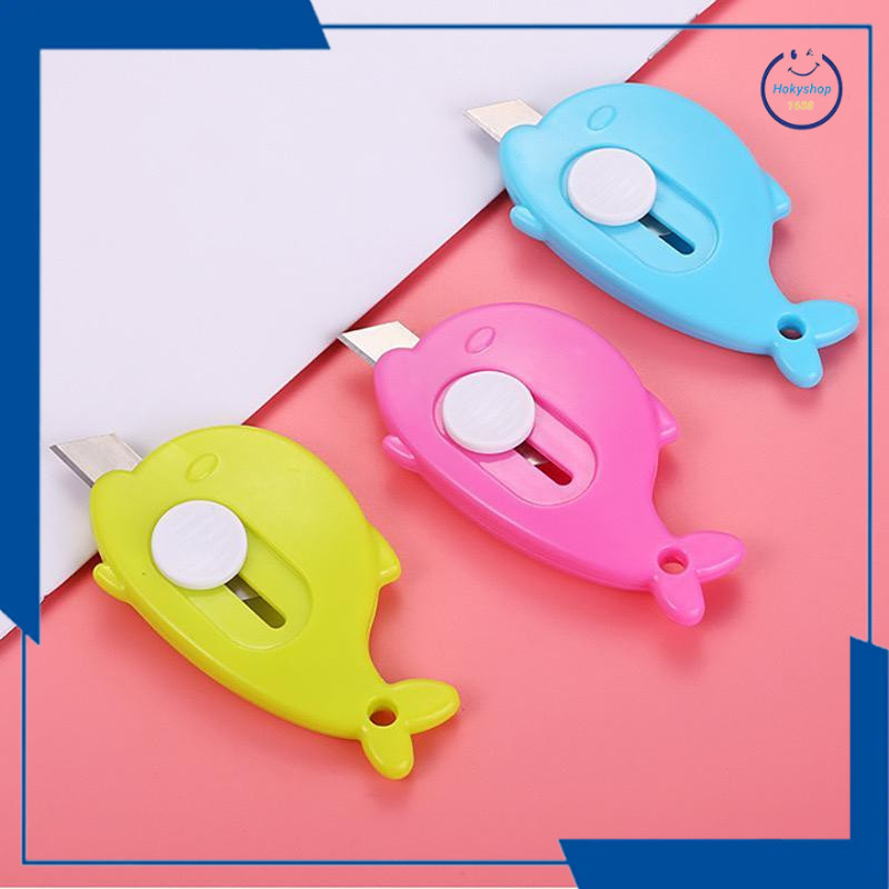 

HKS GROSIR Pisau Cutter Mini Model Dolphin Lucu - Pisau Mini