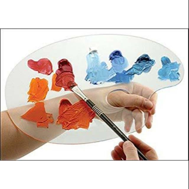 

Palette lukis bahan acrylic / akrilik oval 20x30cm