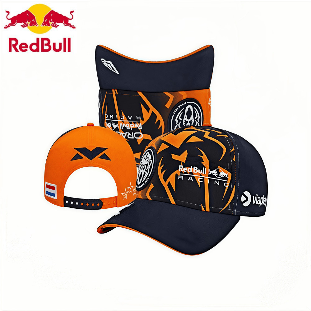 NEW Men's and Women's Summer Orange Red Bull Sun Hat FORMULA1 Red Bull Team Red Bull Racing Verstapp