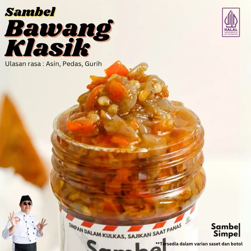 

Sambel Simpel - Sambel Bawang Klasik Bertekstur Asin Gurih