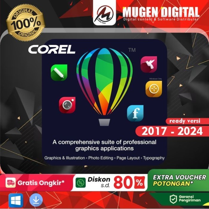 100% original CorelDraw license Aktivasi Online