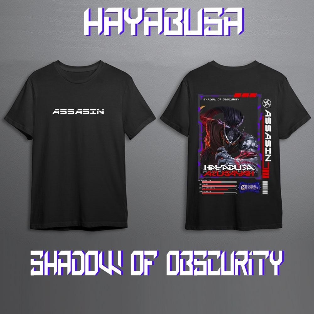 KAOS MOBILE LEGEND HAYABUSA SKIN EPIC, STAR, ELIT, SKIN 11 KAOS HAYABUSA MOBILE LEGEND ASSASIN SKIN 