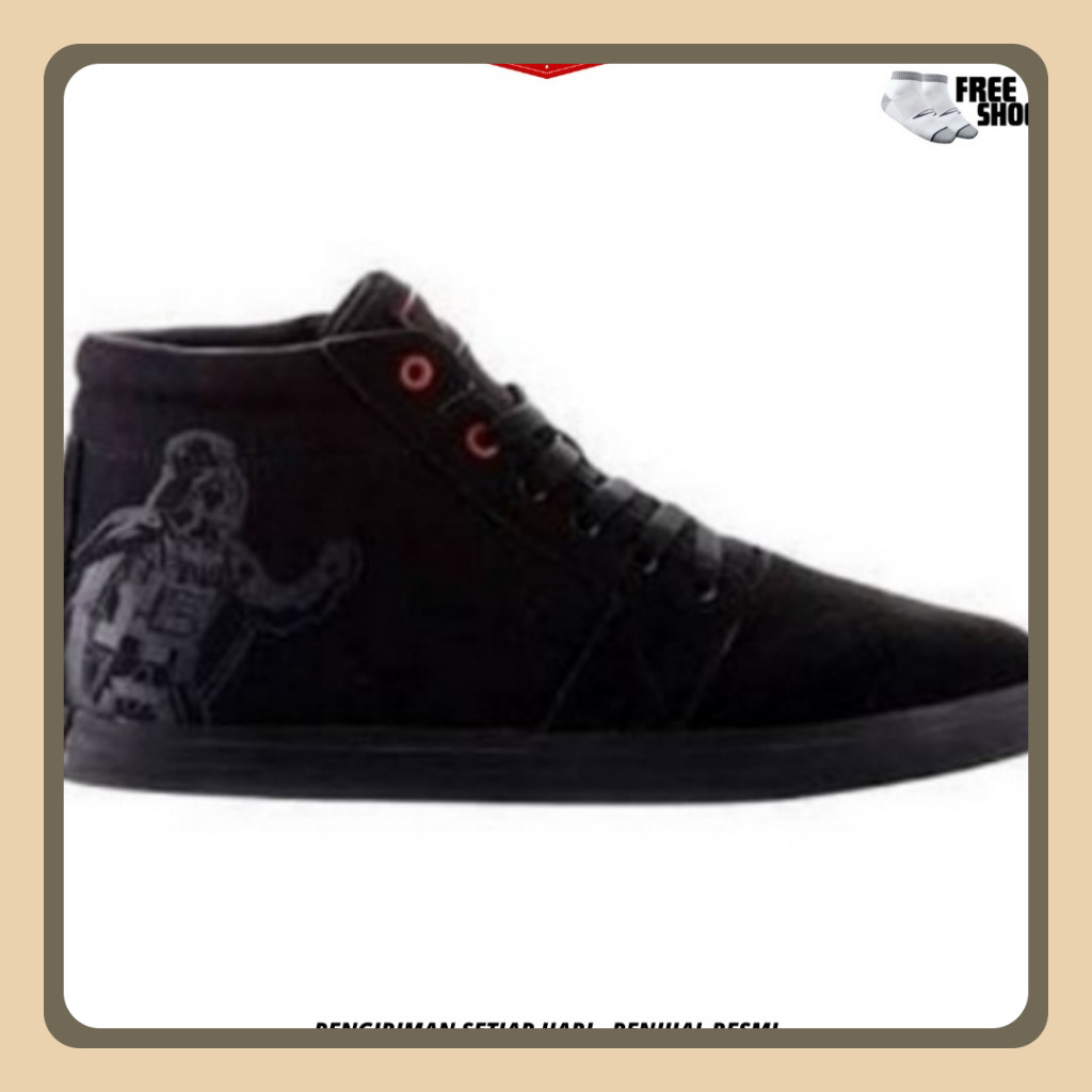CUCI GUDANG SEPATU CASUAL PIERO X STAR WARS SUEDO CHUKKA VADER  ALL BLACK P30135 ORIGINAL 100% BNIB