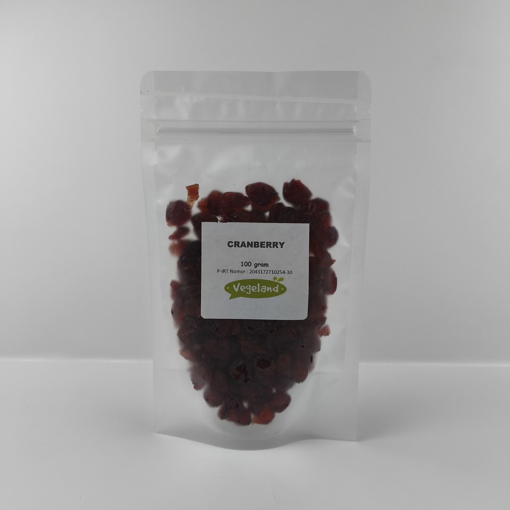 

Vegeland Cranberry 100Gr Buah Kering