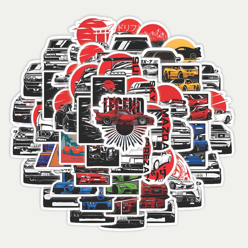 

Sticker Pack Stiker JDM Supercar V2 | Sticker TUMBLR | Stiker LAPTOP KOPER HELM
