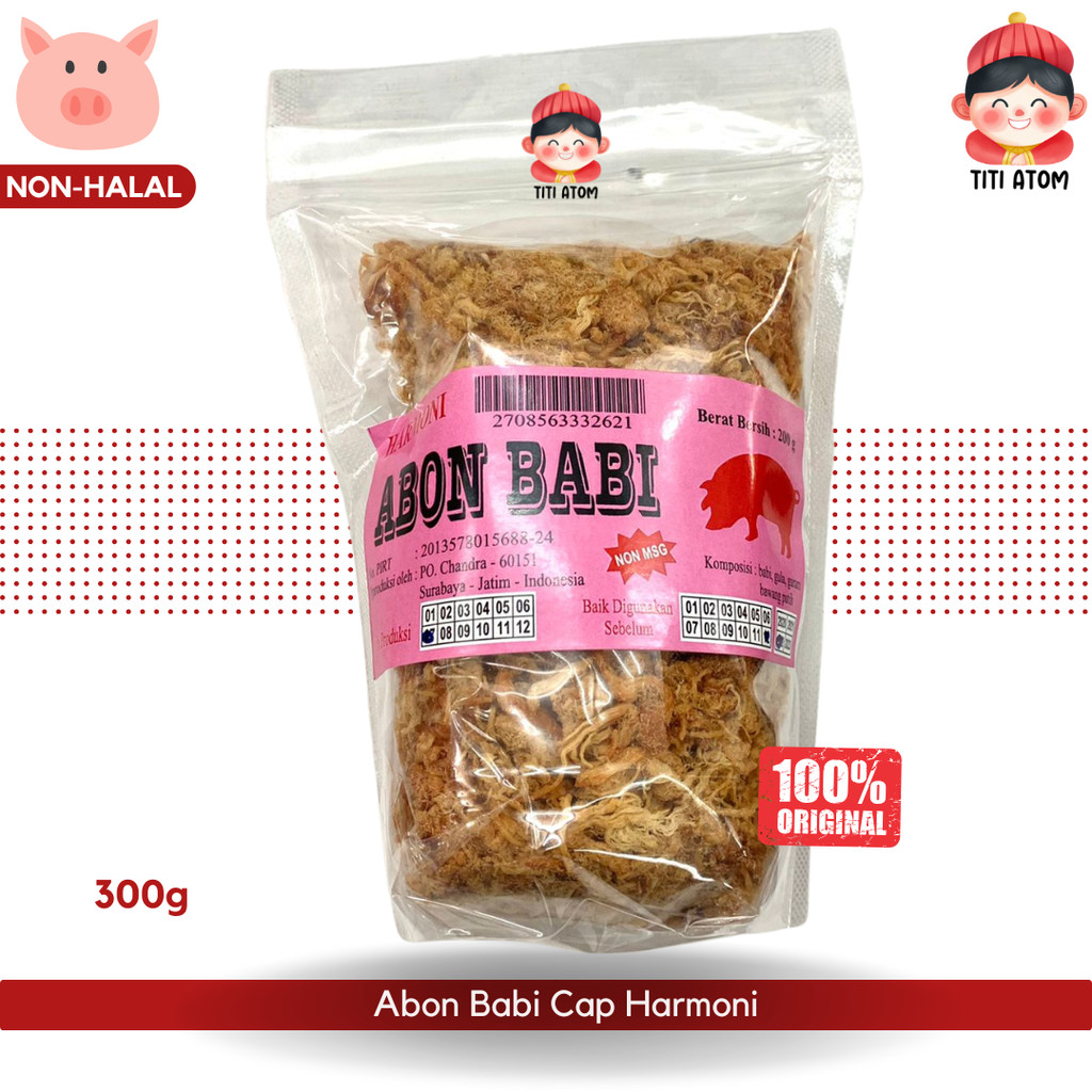 

Abon Babi Pork Floss Harmoni 100g [NON-HALAL]