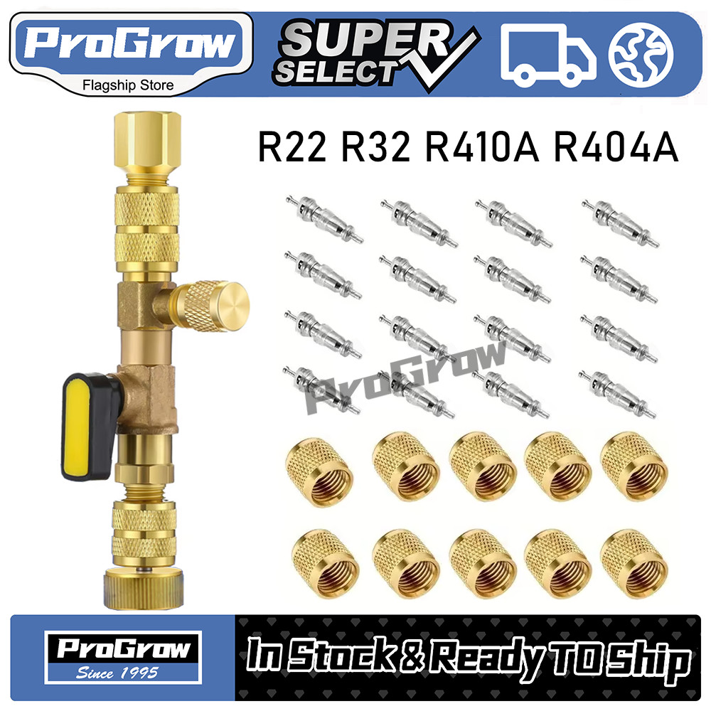 32PCS R22 R410 R32 Alat Cabut Buka Pentil Ac Rumah Split Tanpa Buang Freon Valve Core Remover