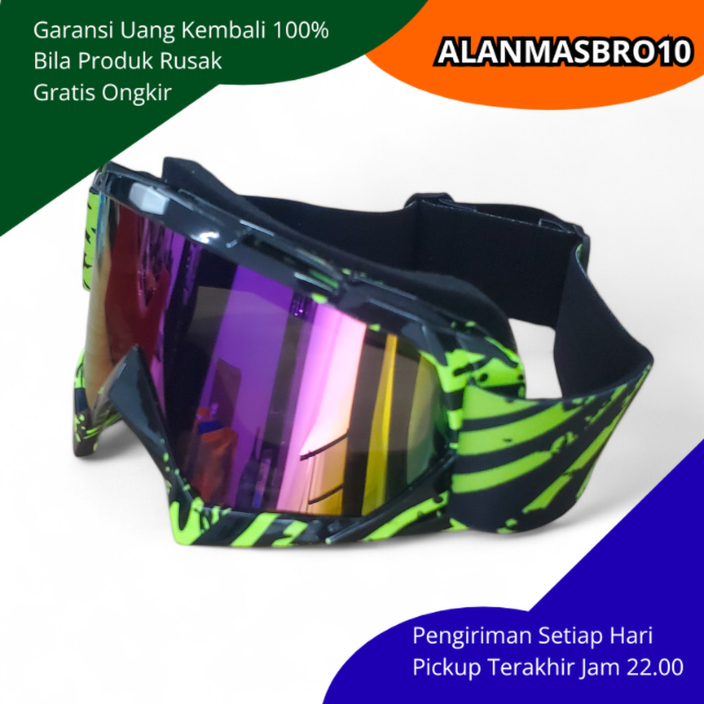 AM10 Kacamata Untuk Helm Pria Wanita Motoran Anti UV Dan Radiasi Matahari Keren Fashion Style Terbar