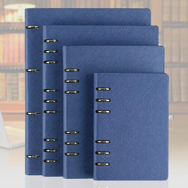 

A4 B5 A6 A5 Leather Texture Hardback Notebook For Office Business Use Durable Printed Pu Leather Cover Detachable Pages