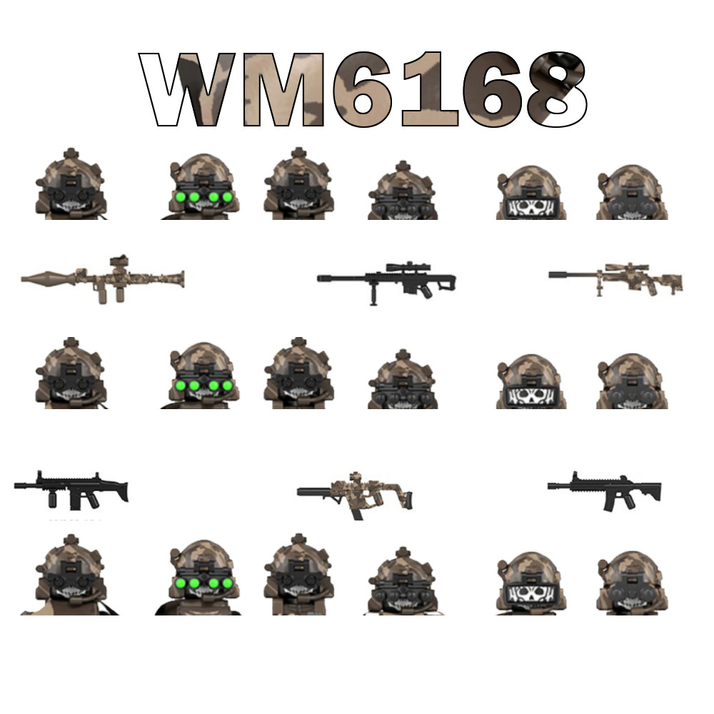 WM6168 Mini Soldier Building Blocks - Creative Play Set, Perfect Christmas Gift for Boys WM2598 WM25