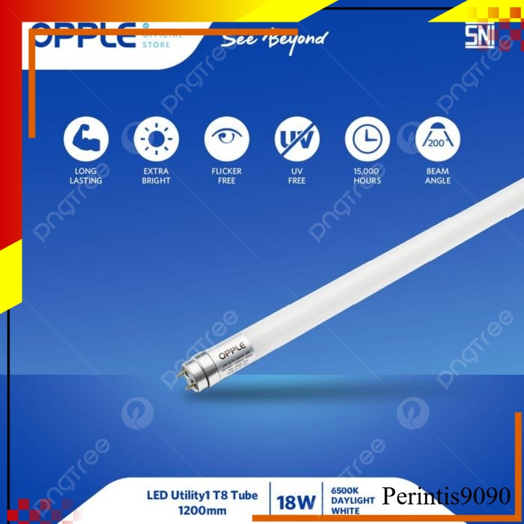 Lampu T8 Led 18watt Opple panjang 120cm