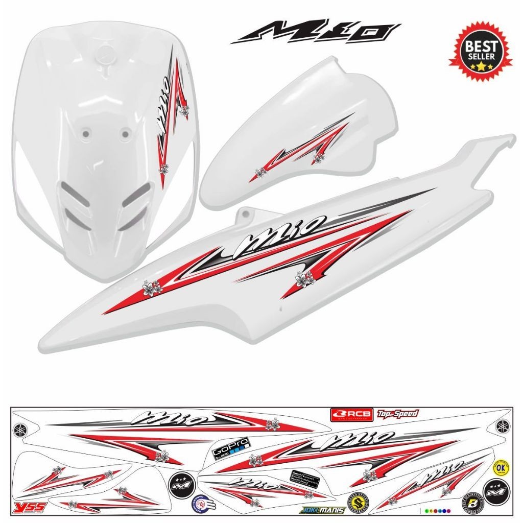 STIKER STIKER MIO VARIASI STRIPING MIO OLD / STIKER MIO SMILE SPORTY STIKER MIO