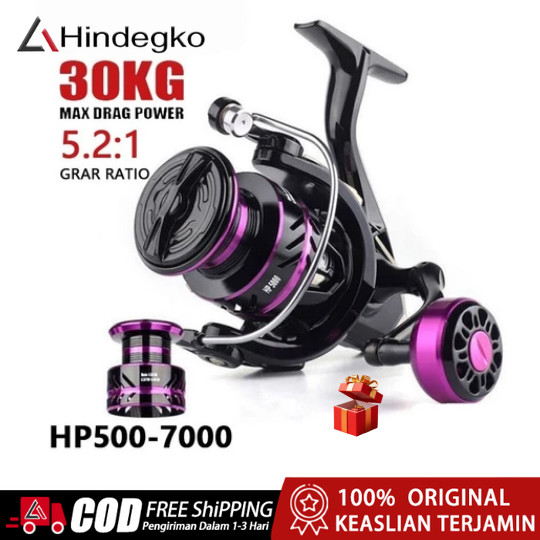 Reel Pancing Metal HP500-7000 Power Handel Saltwater Joran Pancing Reel Max Darg 30kg DAIWA Reel