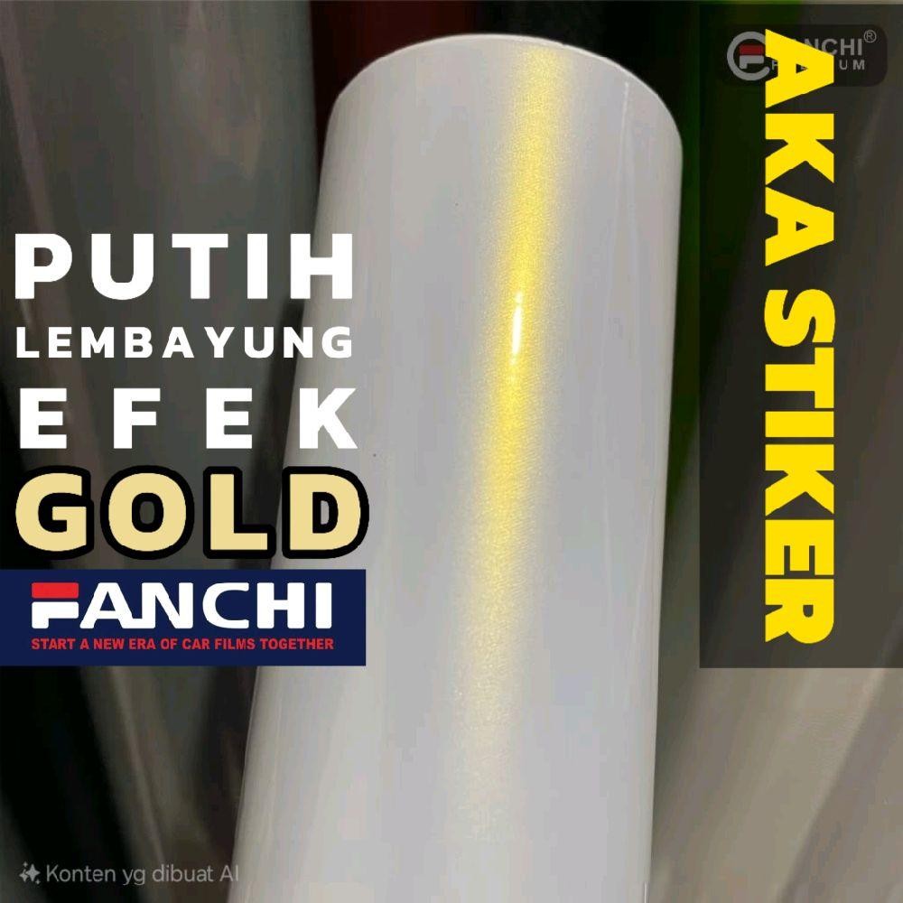 SKOTLET STIKER PUTIH LEMBAYUNG GOLD