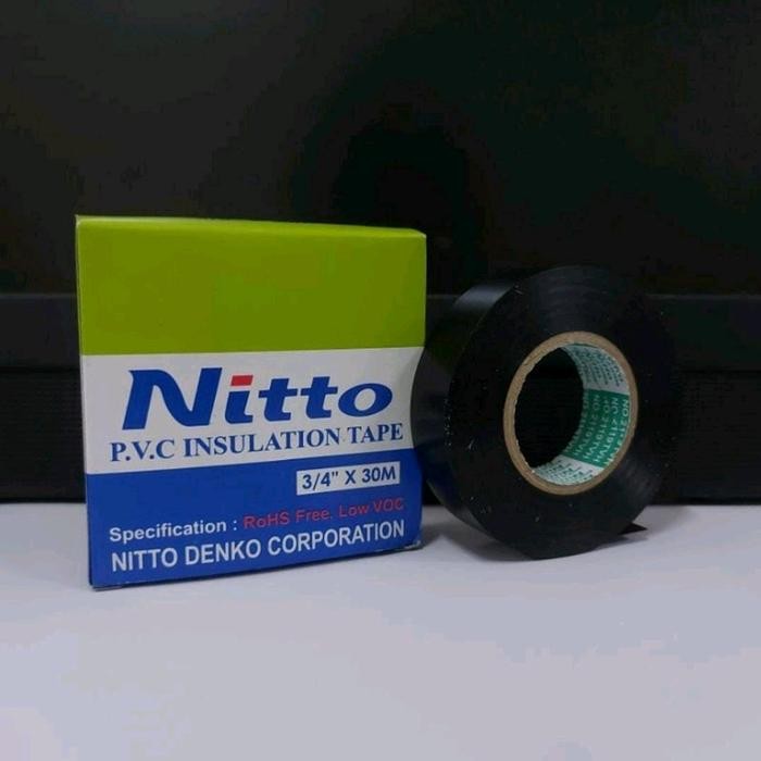 

add l Isolasi Listrik Hitam Nitto PVC / Hitaml