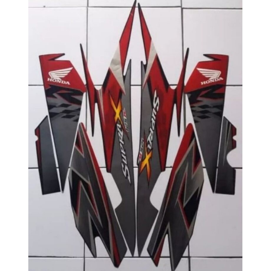 Striping Ori body Honda Supra X 125R 2010 stiker bawaan original bodi honda supra x old supra x 125 