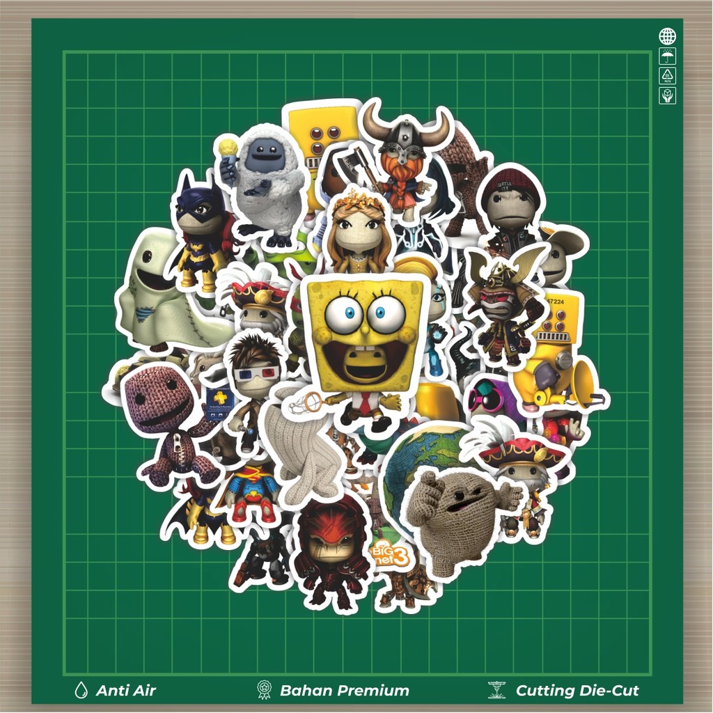 

HOT 50 PCS STIKER Game Series Little Big Planet Character Mix 2 Stiker Fashion Cars Decal Dingin Kartu Album Custom Vinyl Anti Air- Sticker Aesthetic Buku Journal Koper Casing HP Tablet Laptop Helm Motor Botol Minum