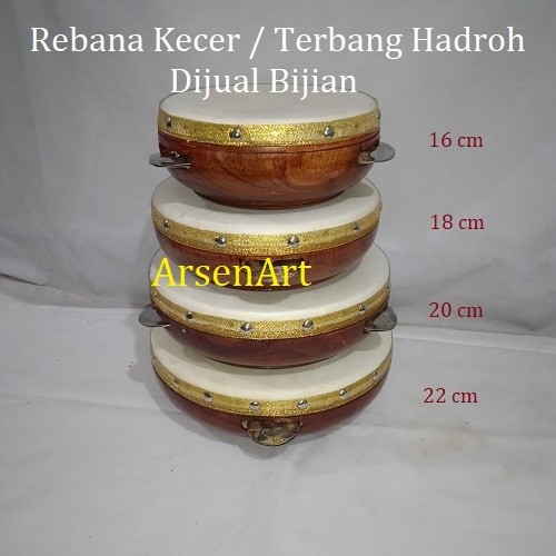 Rebana Terbangan Kecer Hadroh Alat Musik Marawis Qosidah Alat Musik Tradisional Kwalitas Oke Dijual 