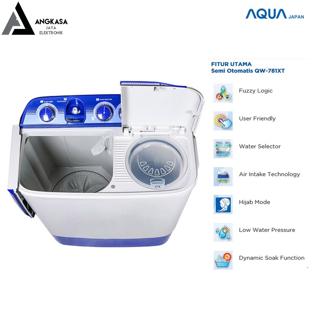 MESIN CUCI 2 TABUNG AQUA 781 (MURAH, BERGARANSI, KHUSUS MEDAN) Mdn