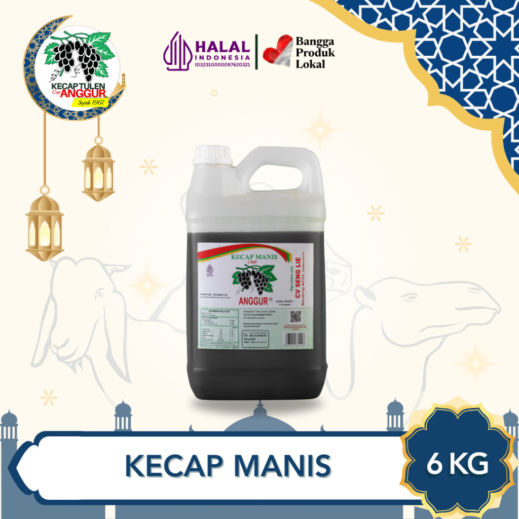 

Terlaris Cap Anggur Kecap Manis Reguler 6kg Jeriken Kental
