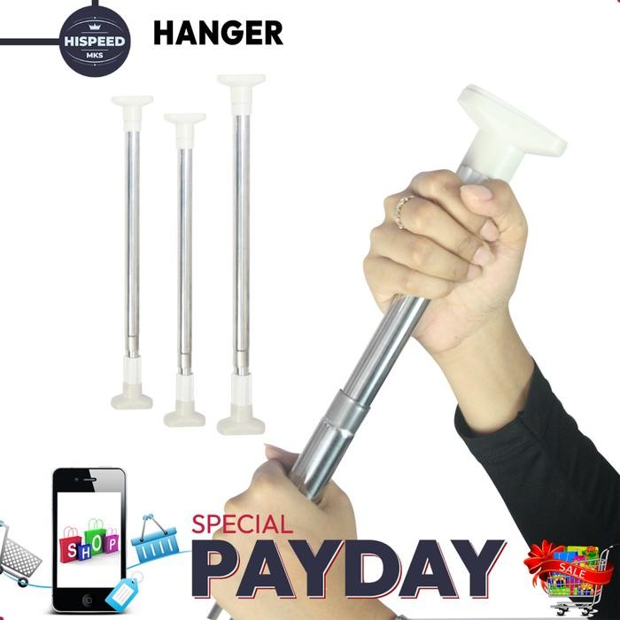 Tiang Gantungan Sebaguna Tiang Gantungan Baju Tiang Gantungan Tirai - 125-230