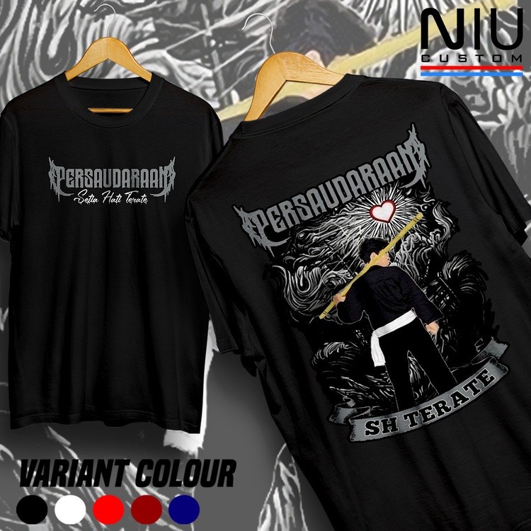 Kaos Psht Terbaru Distro Terate Baju Pria Keren Lambang Psht Tshirt warga sh Terate pencak Silat COD