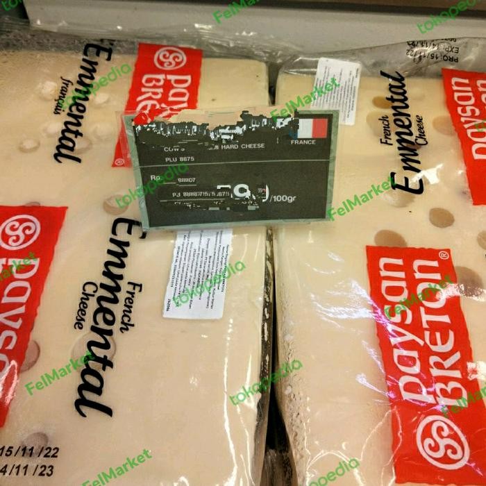 

Keju Paysan Breton Emmental France Cheese | 100 Grm