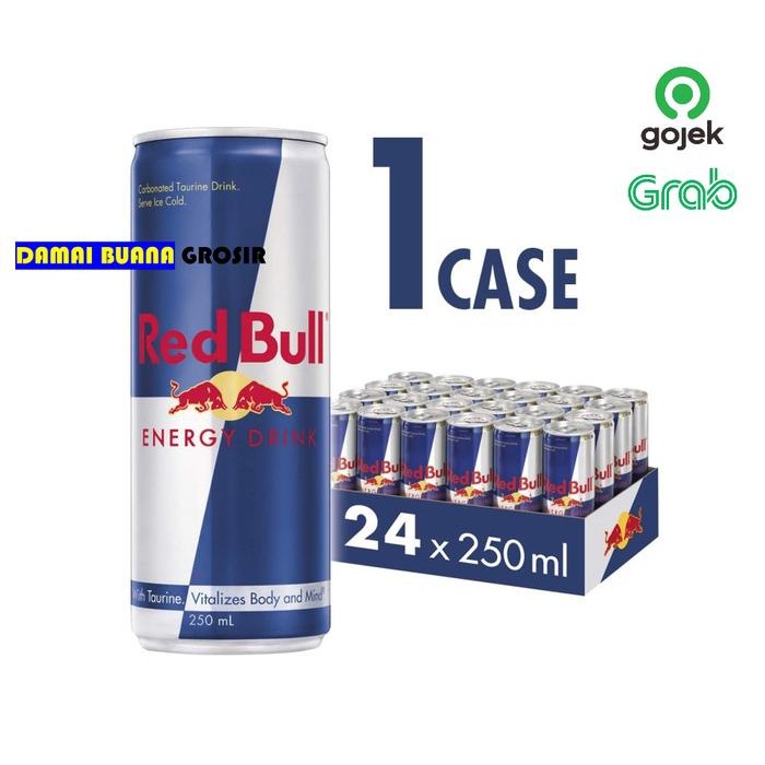 

Red Bull energy drink 250ml perkarton isi 24pcs