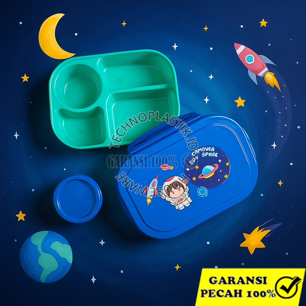 TECHNOPLAST Infinite Bento Sealware / Kotak Bekal + Wadah Sop Mini